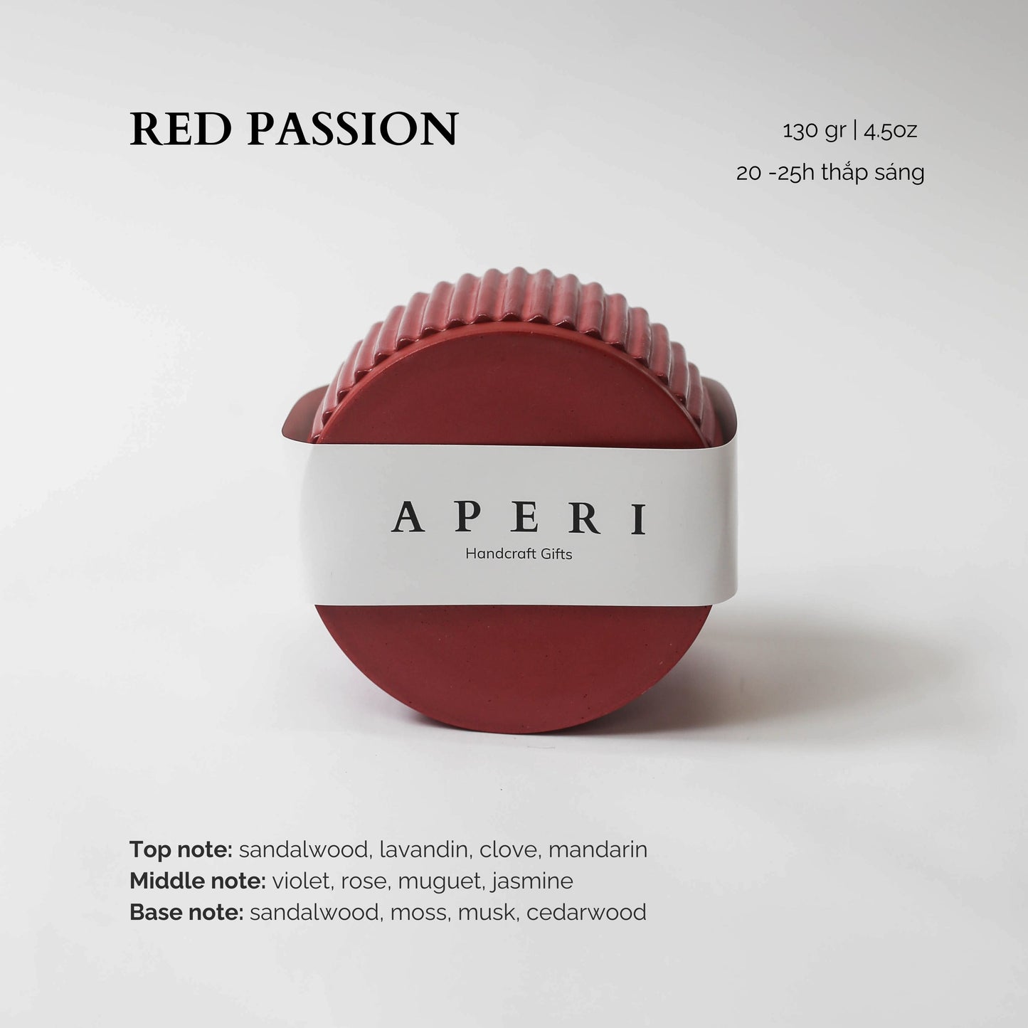 Hũ nến Red Passion