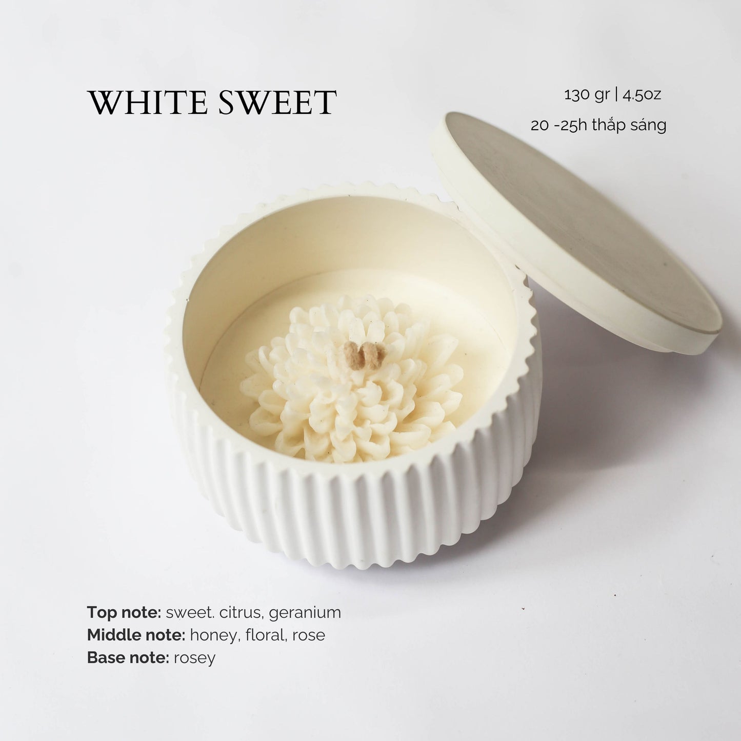 Hũ nến White Sweet