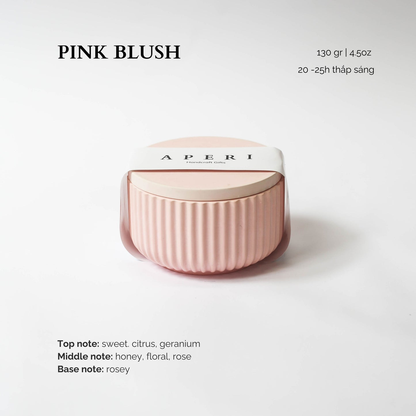 Hũ nến Pink Blush