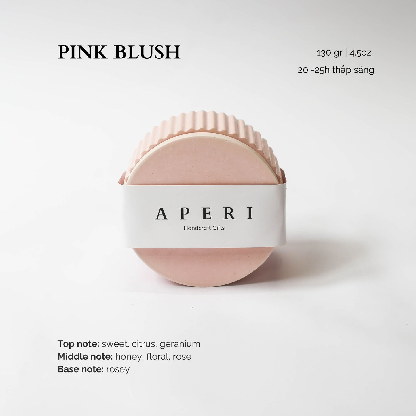 Hũ nến Pink Blush