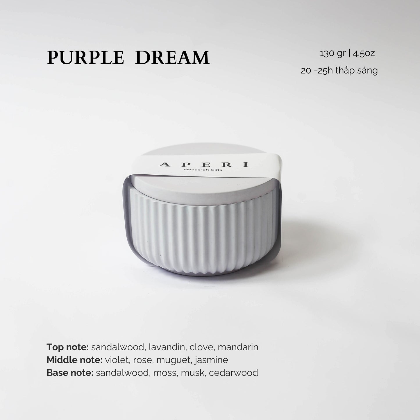 Hũ nến Purple Dream