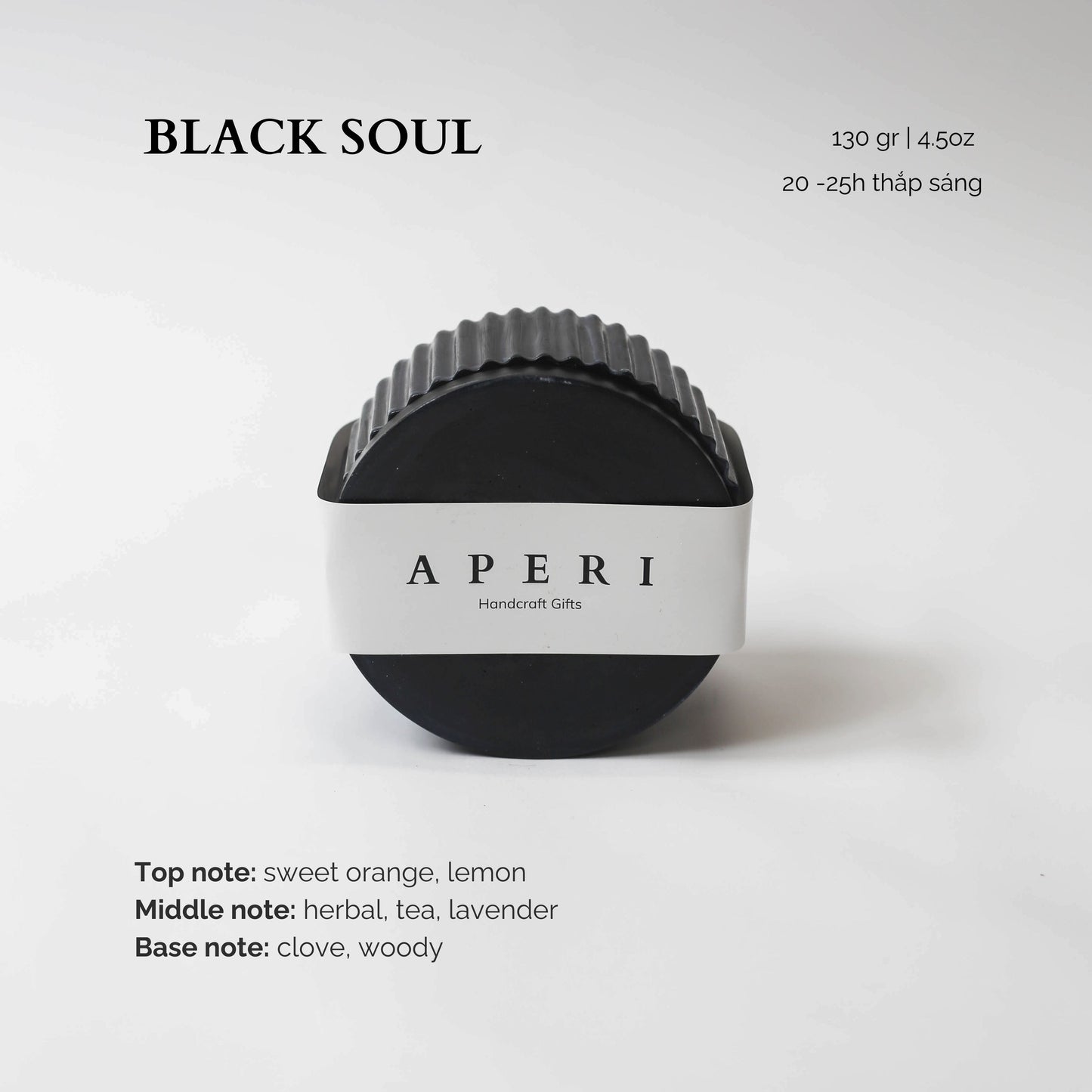 Hũ nến Black Soul