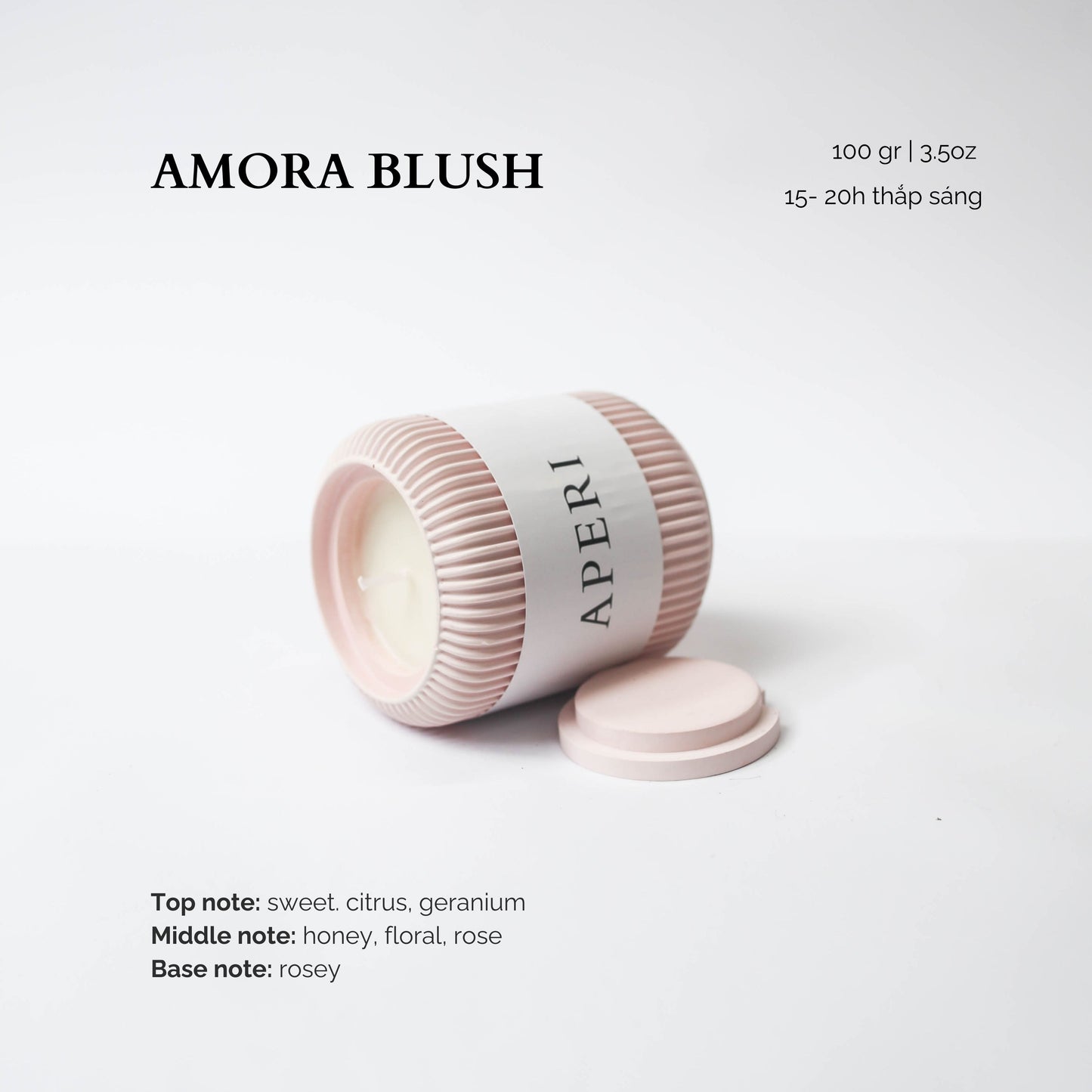 Hũ nến Amora Blush