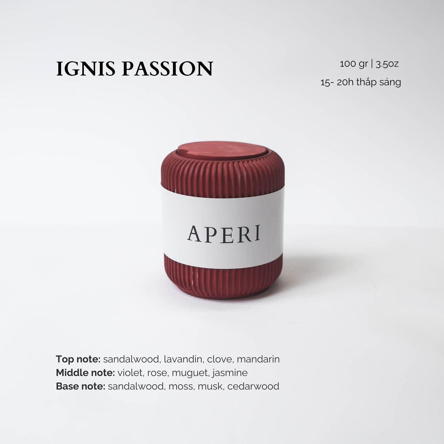 Hũ nến Ignis Passion