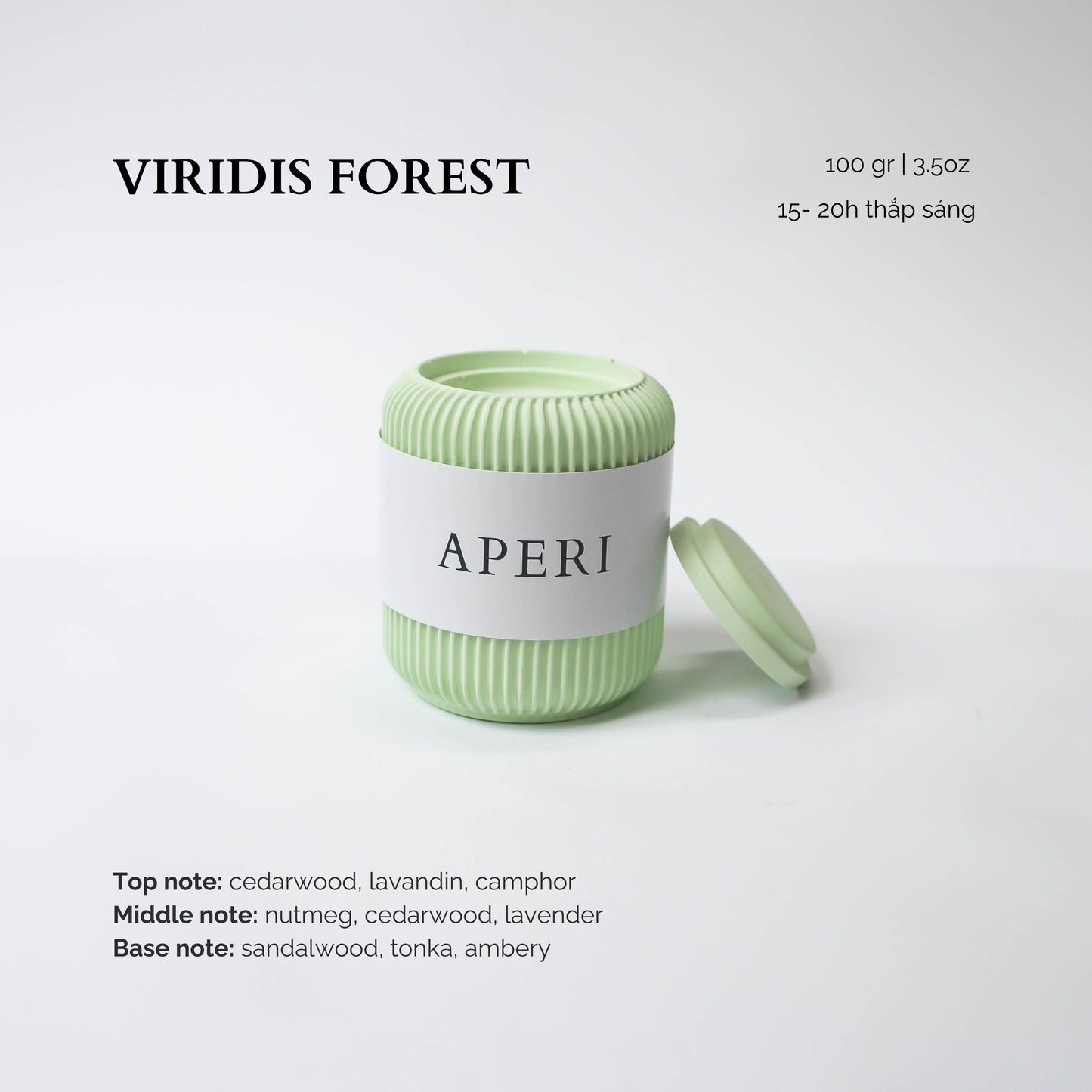 Hũ nến Viridis Forest