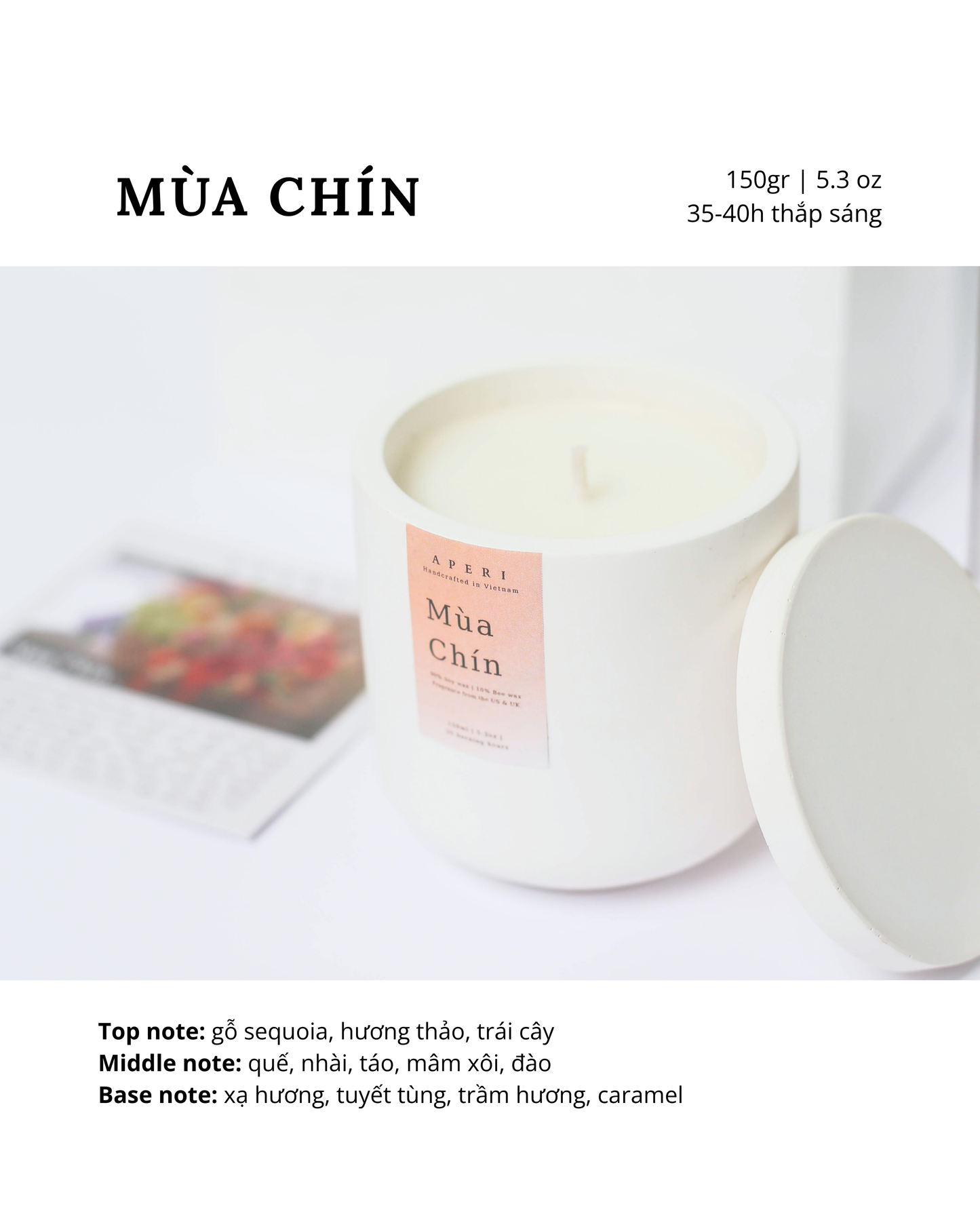 Hũ nến Mùa Chín