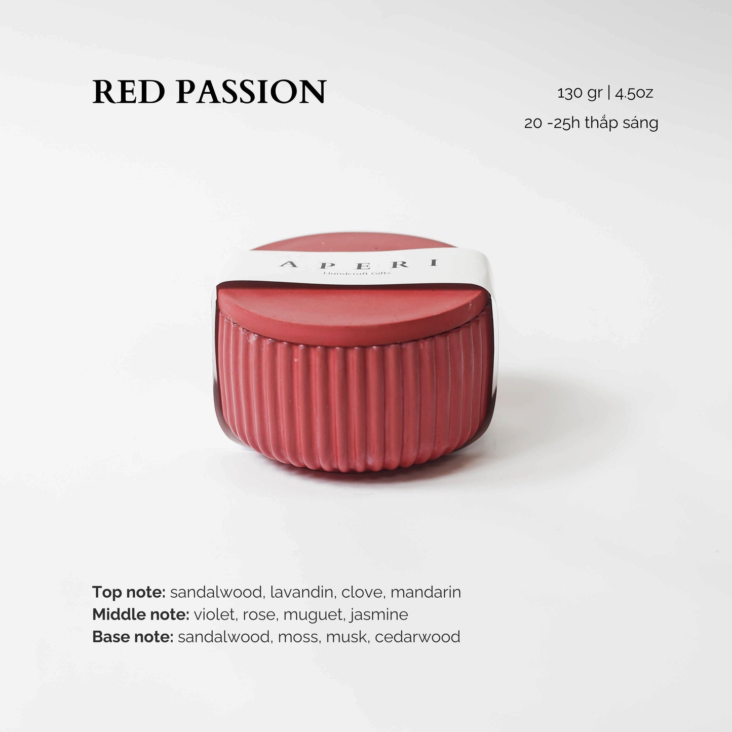 Hũ nến Red Passion