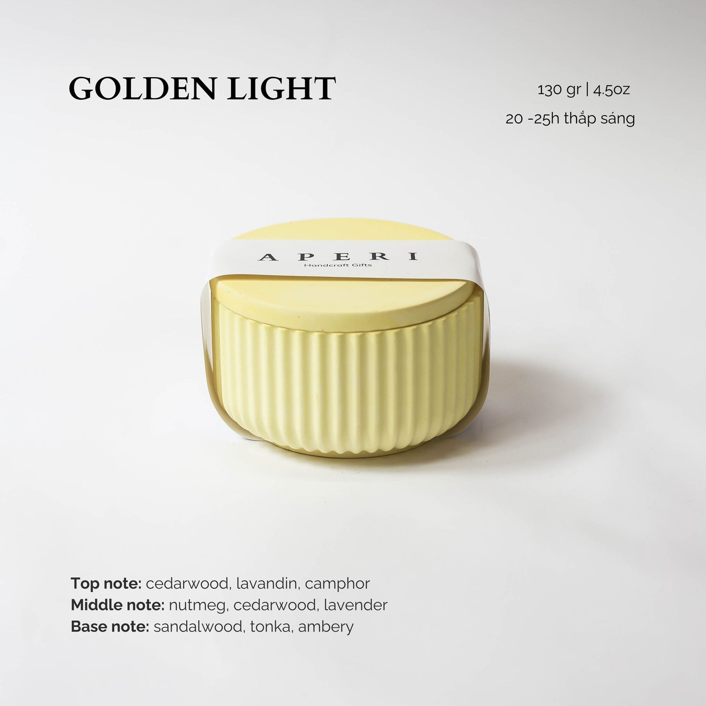 Hũ nến Golden Light