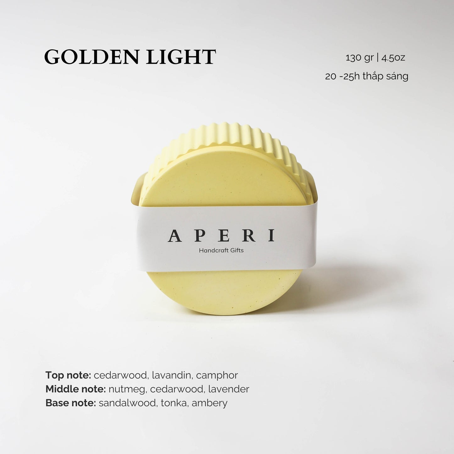 Hũ nến Golden Light