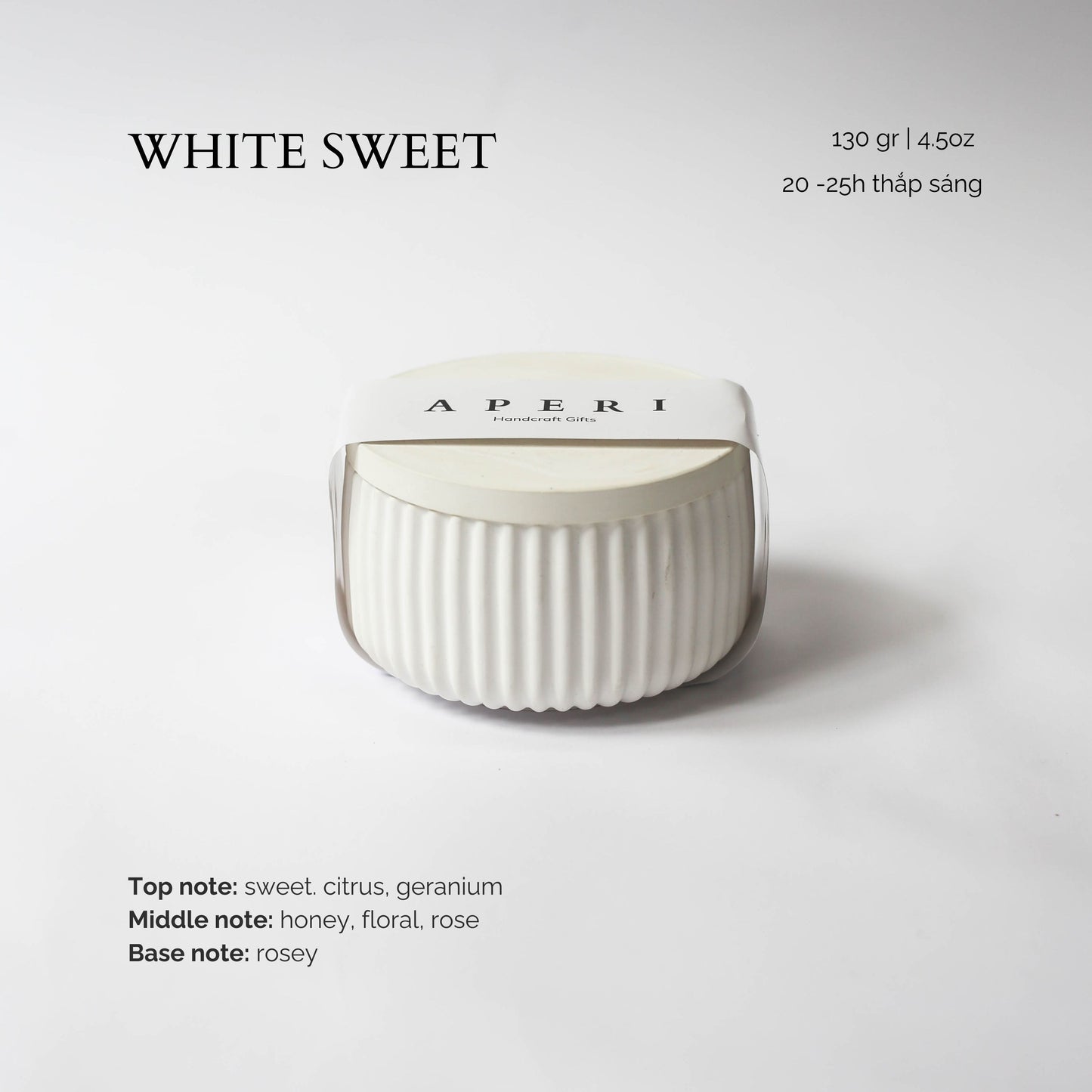Hũ nến White Sweet