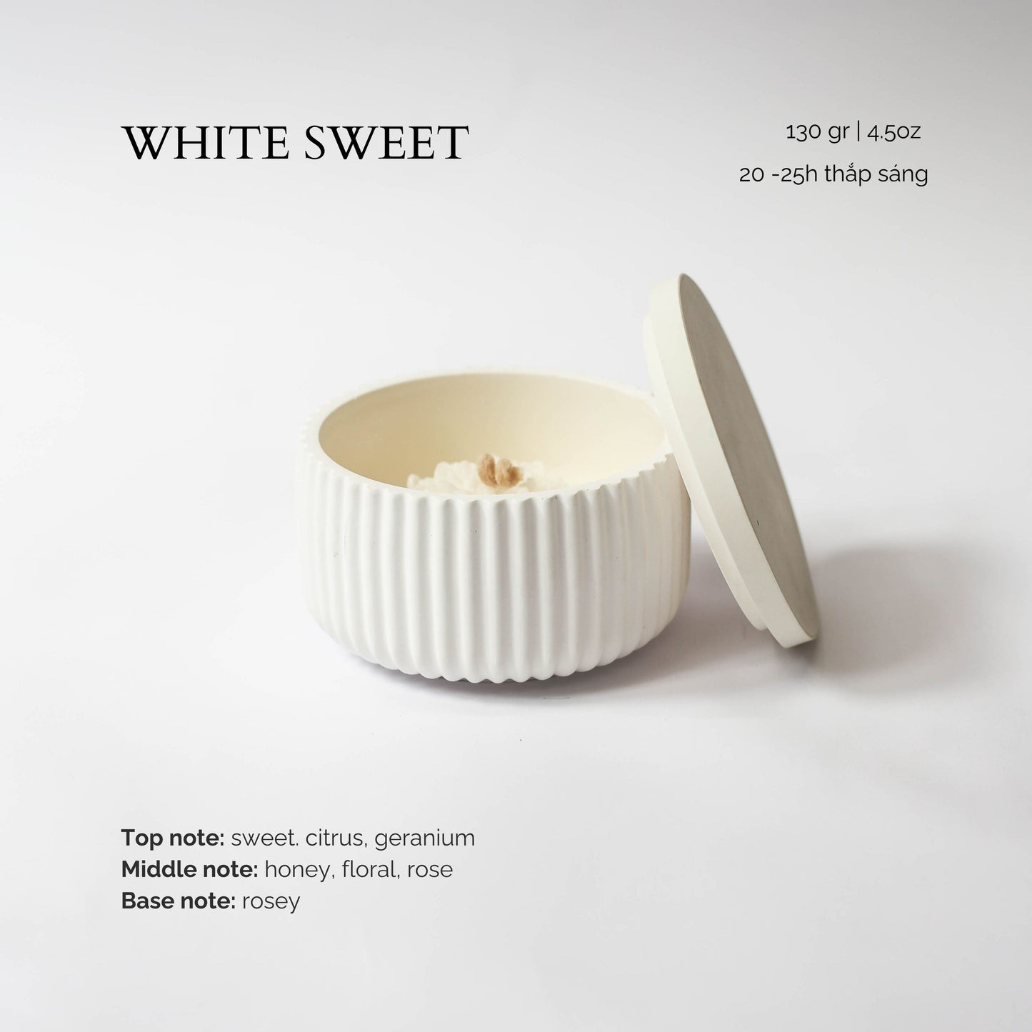 Hũ nến White Sweet