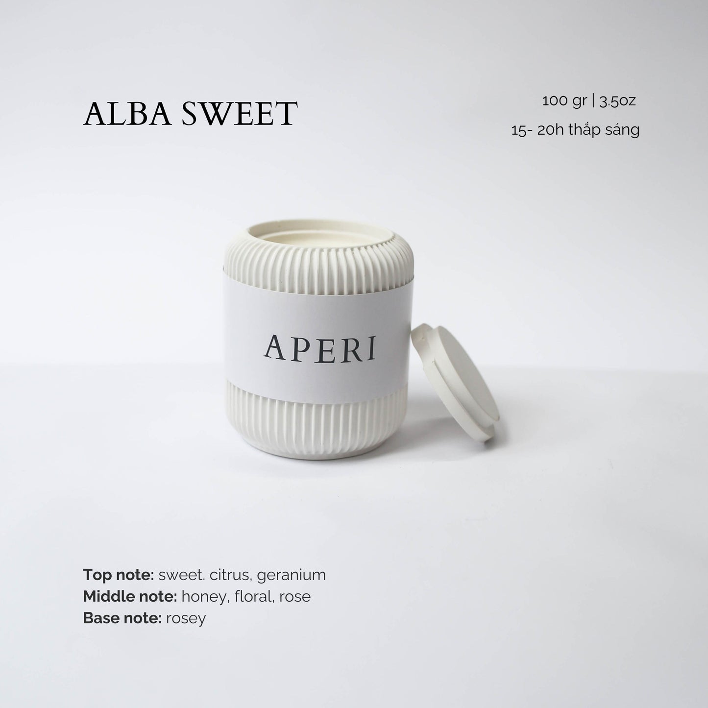 Hũ nến Alba Sweet