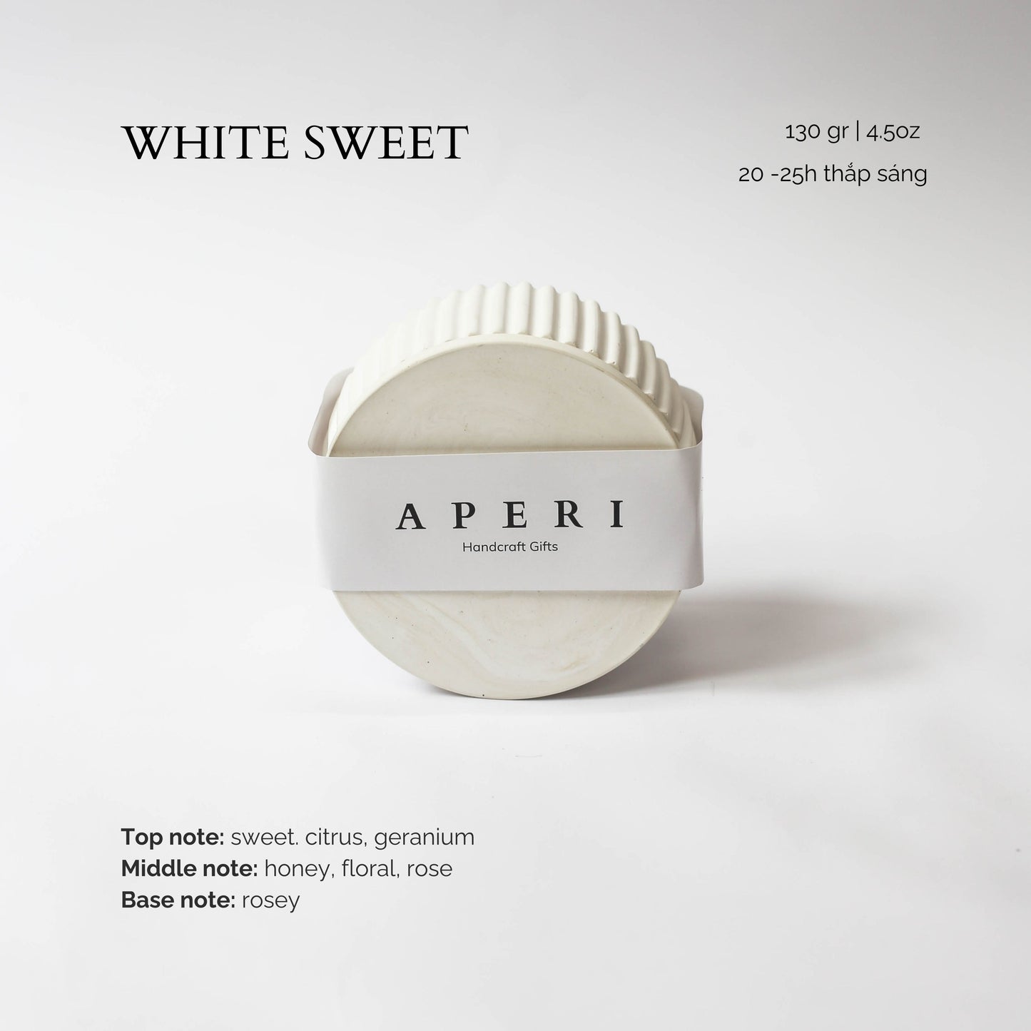 Hũ nến White Sweet