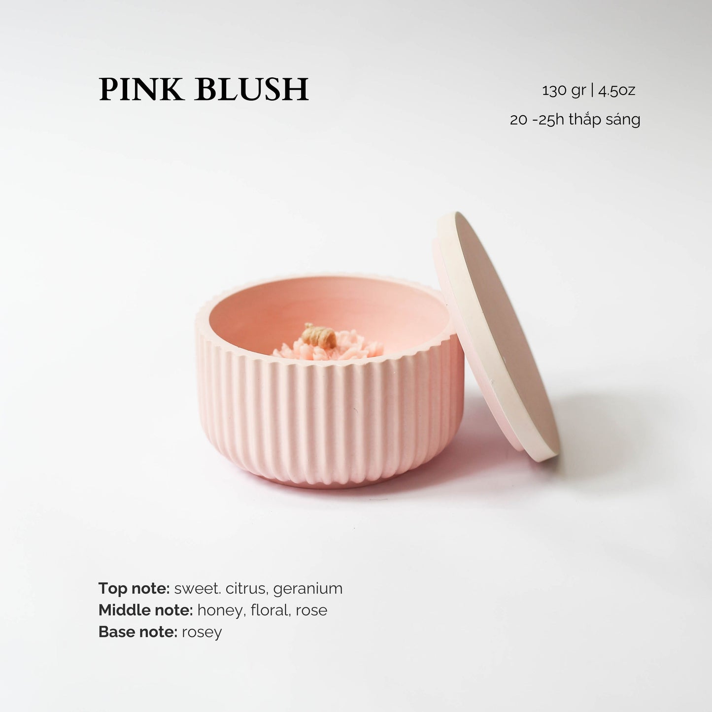 Hũ nến Pink Blush