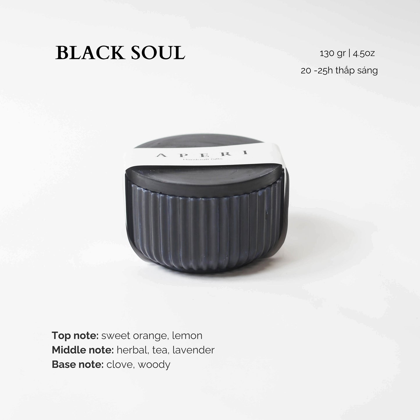 Hũ nến Black Soul
