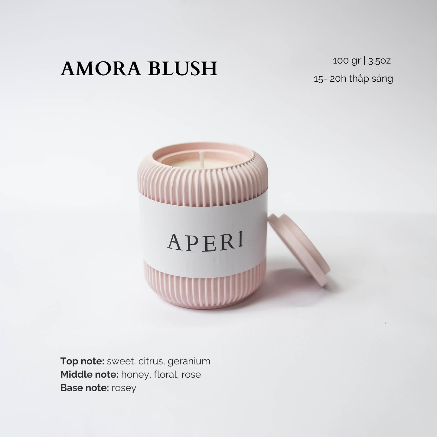 Hũ nến Amora Blush